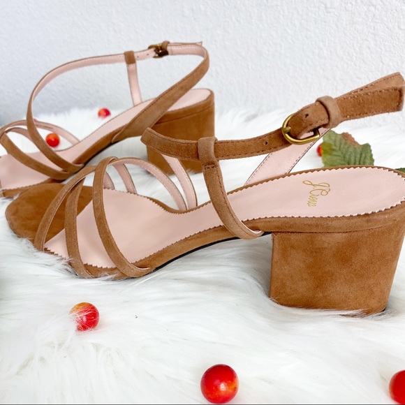 NWB J. Crew Odette Strappy Sandals - Carmel - Picture 9 of 12